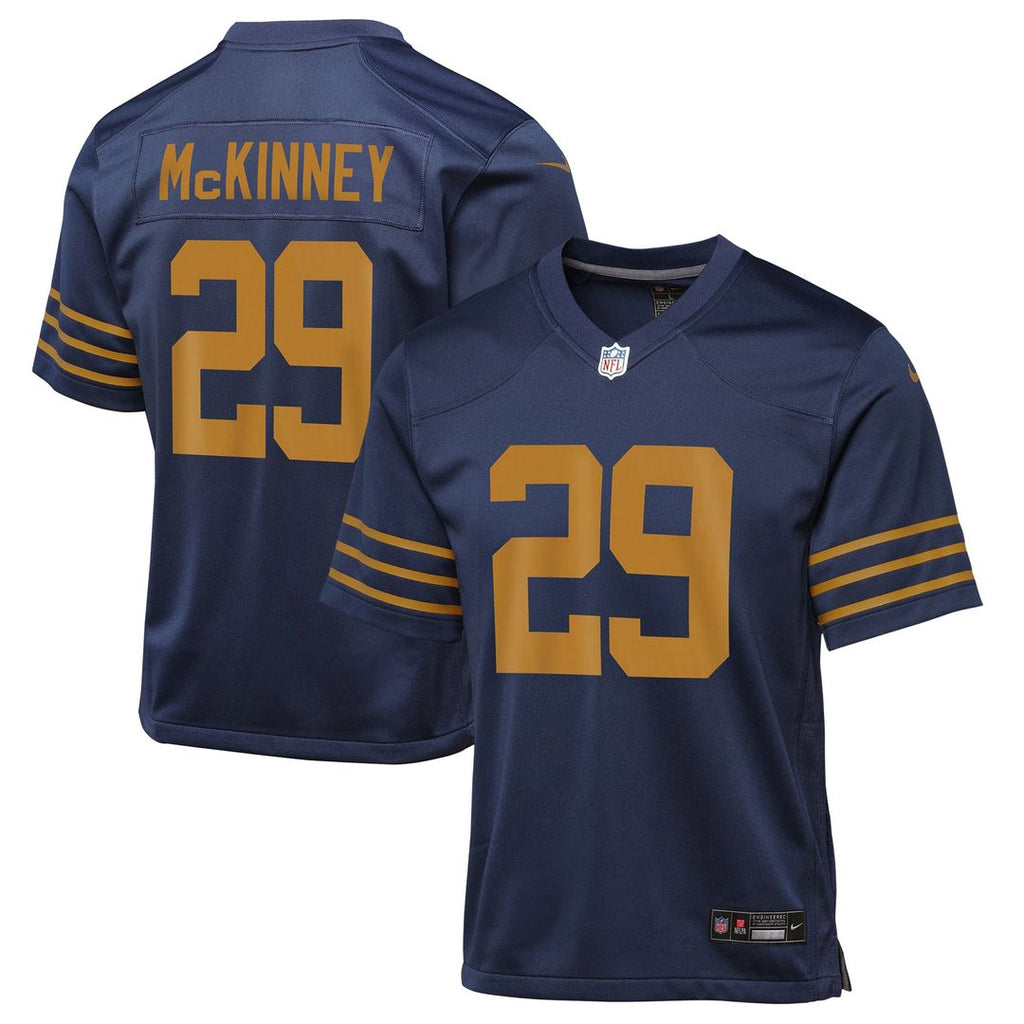 Xavier McKinney Green Bay Packers Youth The 1923 Classic Game Jersey - Navy