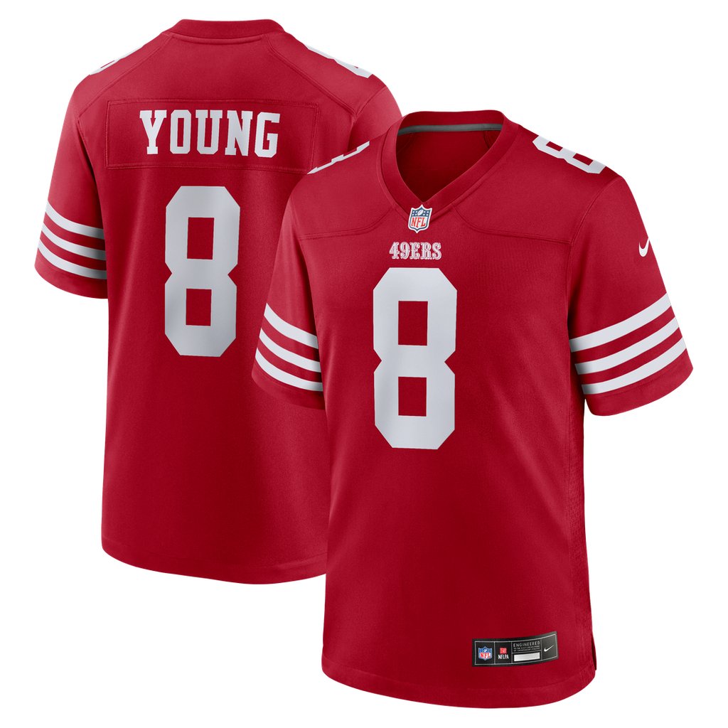Steve Young San Francisco 49ers Retired Player Game Jersey - Scarlet