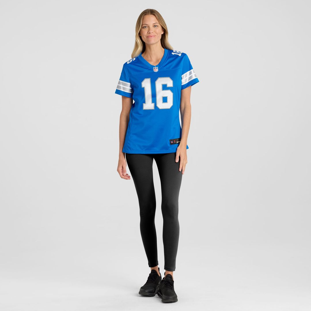 Jared Goff Detroit Lions Women's Game Jersey - Blue
