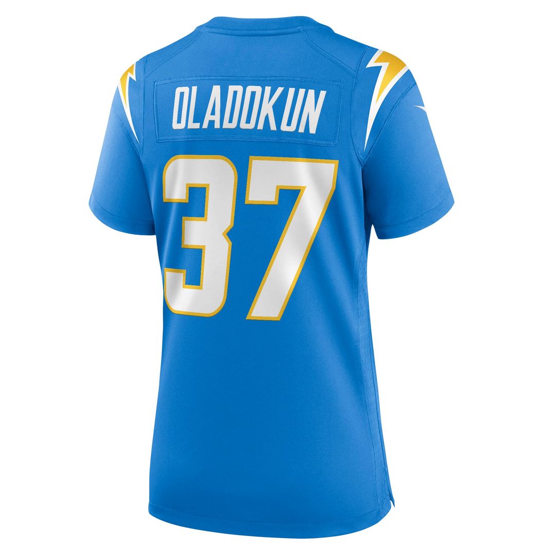 Oladokun Los Angeles Chargers Women's Team Game Jersey - Powder Blue