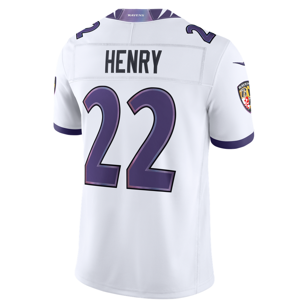 Derrick Henry Baltimore Ravens Vapor F.U.S.E. Stitched Limited Jersey - White
