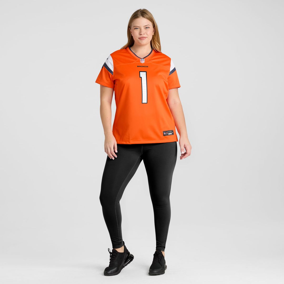 Denver Broncos Women's #1 Mom Game Jersey - Orange