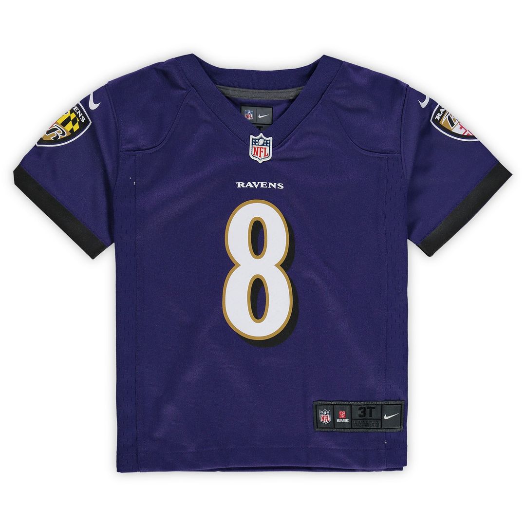 Lamar Jackson Baltimore Ravens Toddler Game Jersey - Purple