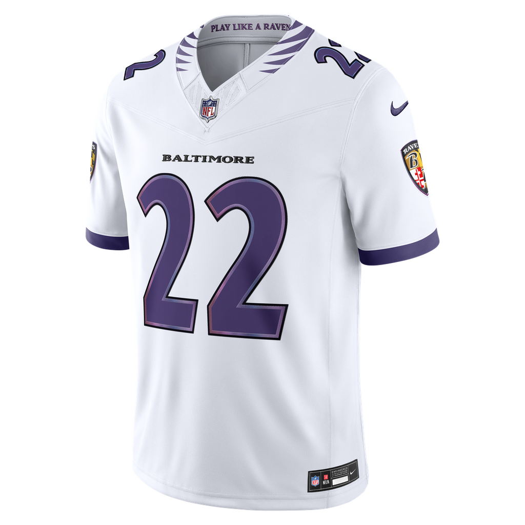 Derrick Henry Baltimore Ravens Vapor F.U.S.E. Stitched Limited Jersey - White