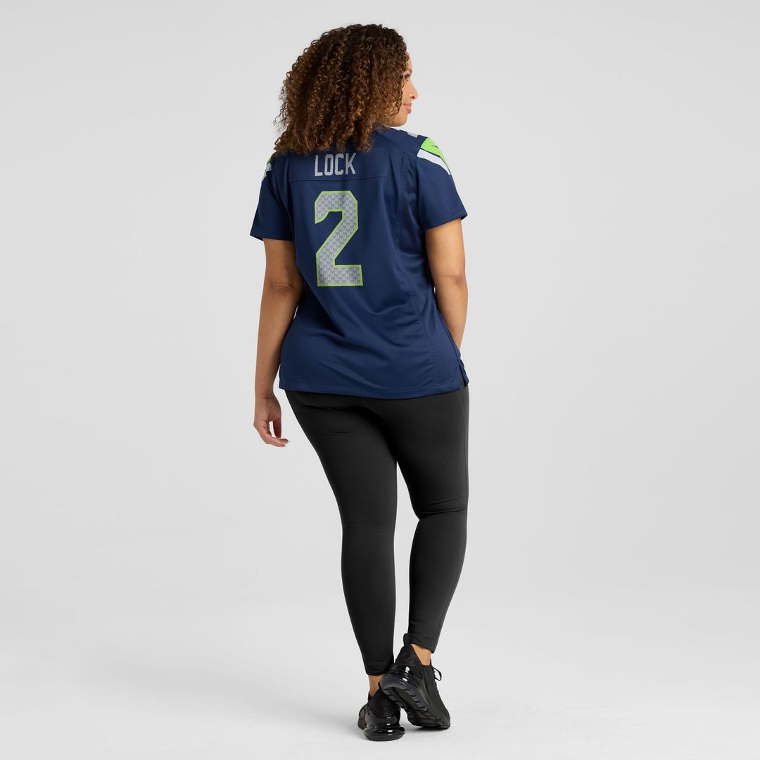 Drew Lock Seattle Seahawks Women's Team Game Jersey - College Navy