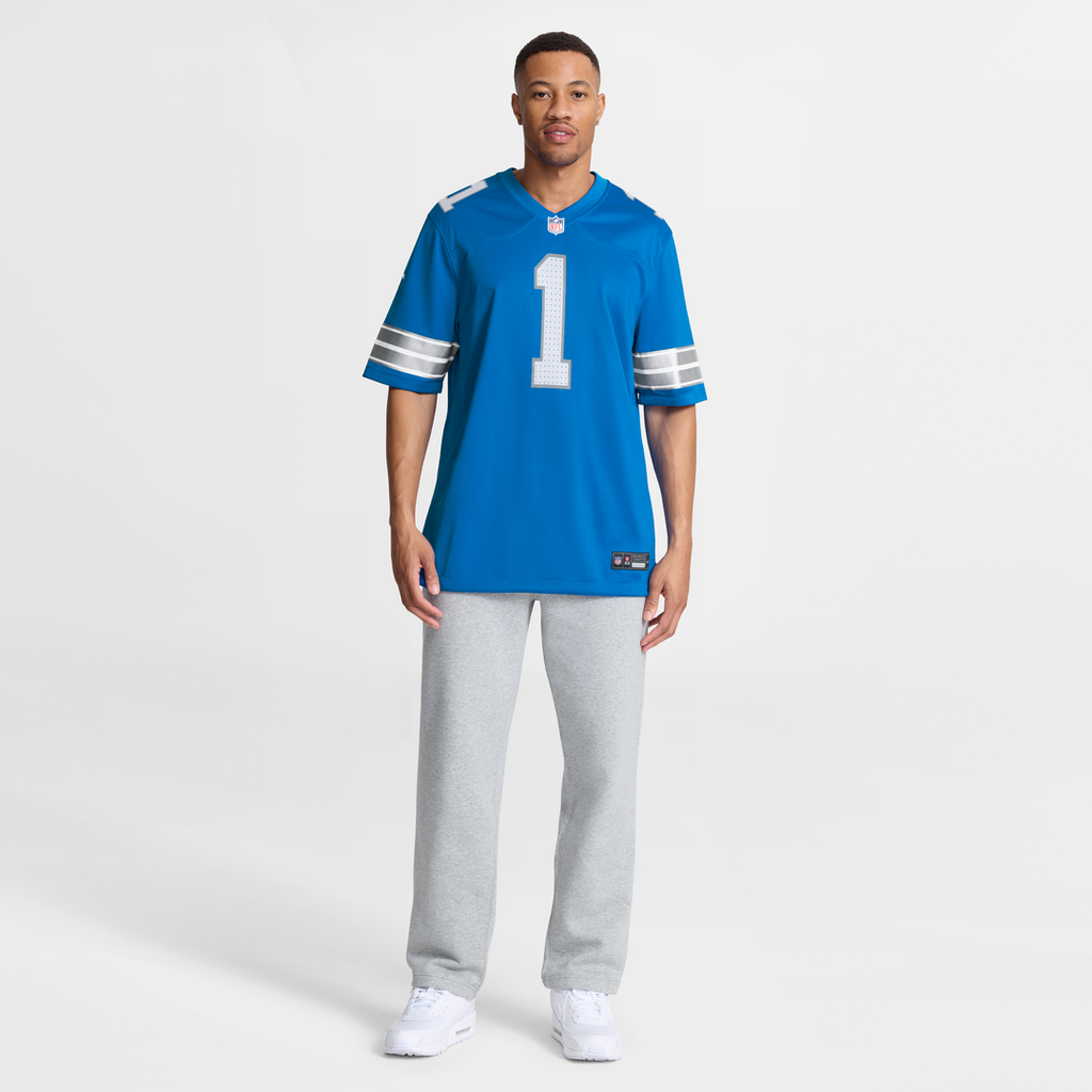 Blake Miller Detroit Lions 2026 Draft First Round Pick No. 17 Team Game Jersey - Blue