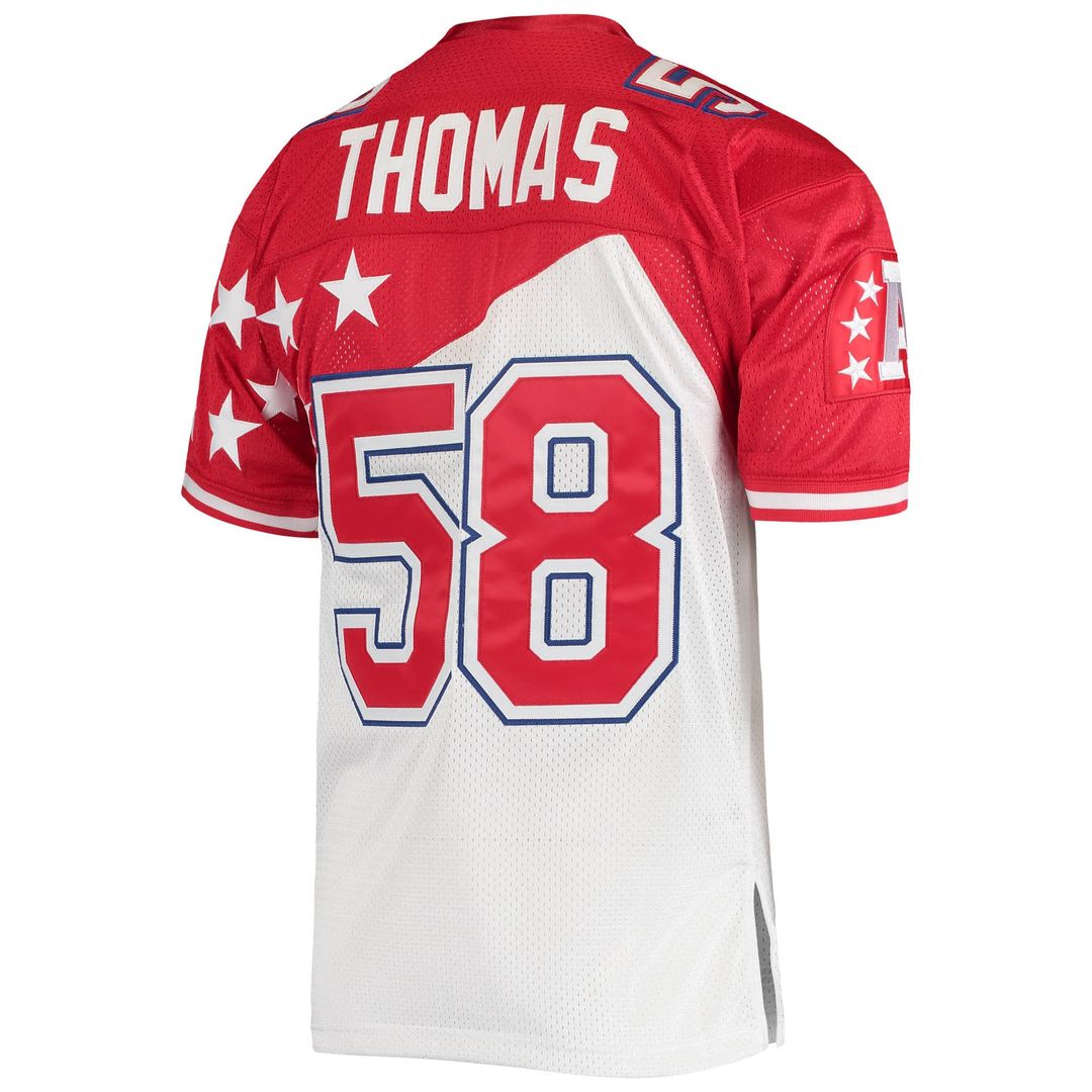 Derrick Thomas AFC Mitchell & Ness 1995 Pro Bowl Authentic Jersey - White/Red