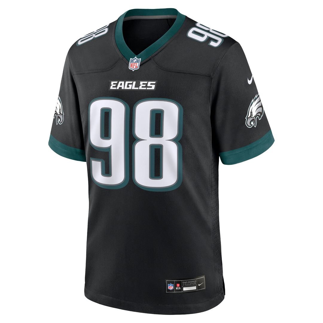 Jalen Carter Philadelphia Eagles Team Game Jersey - Midnight Green