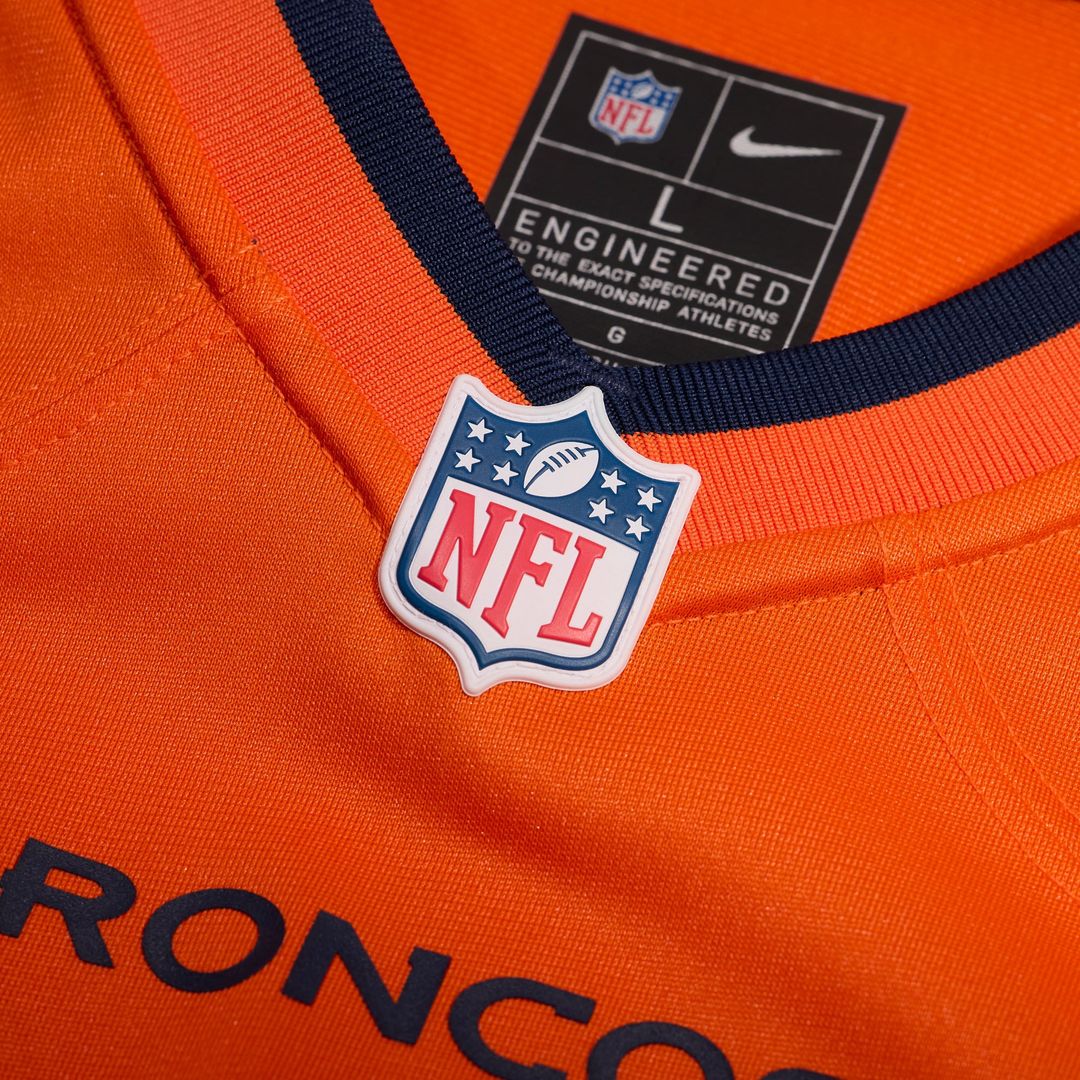 Jahdae Barron Denver Broncos Game Player Jersey - Orange