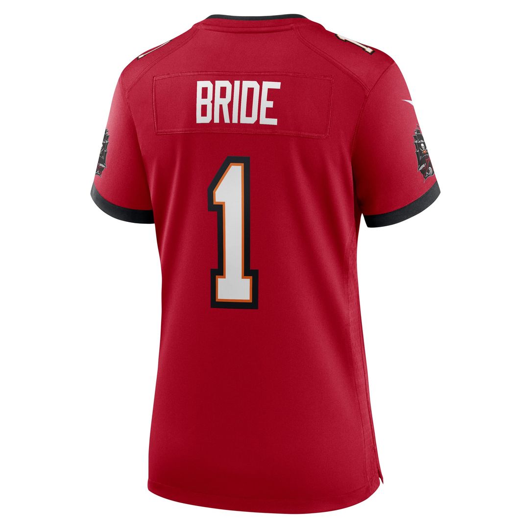 Number 1 Bride Tampa Bay Buccaneers Women's Game Jersey - Red