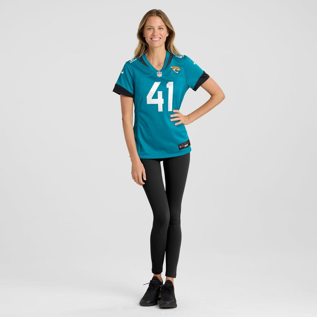 Josh Hines-Allen Jacksonville Jaguars Women's Player Game Jersey - Teal