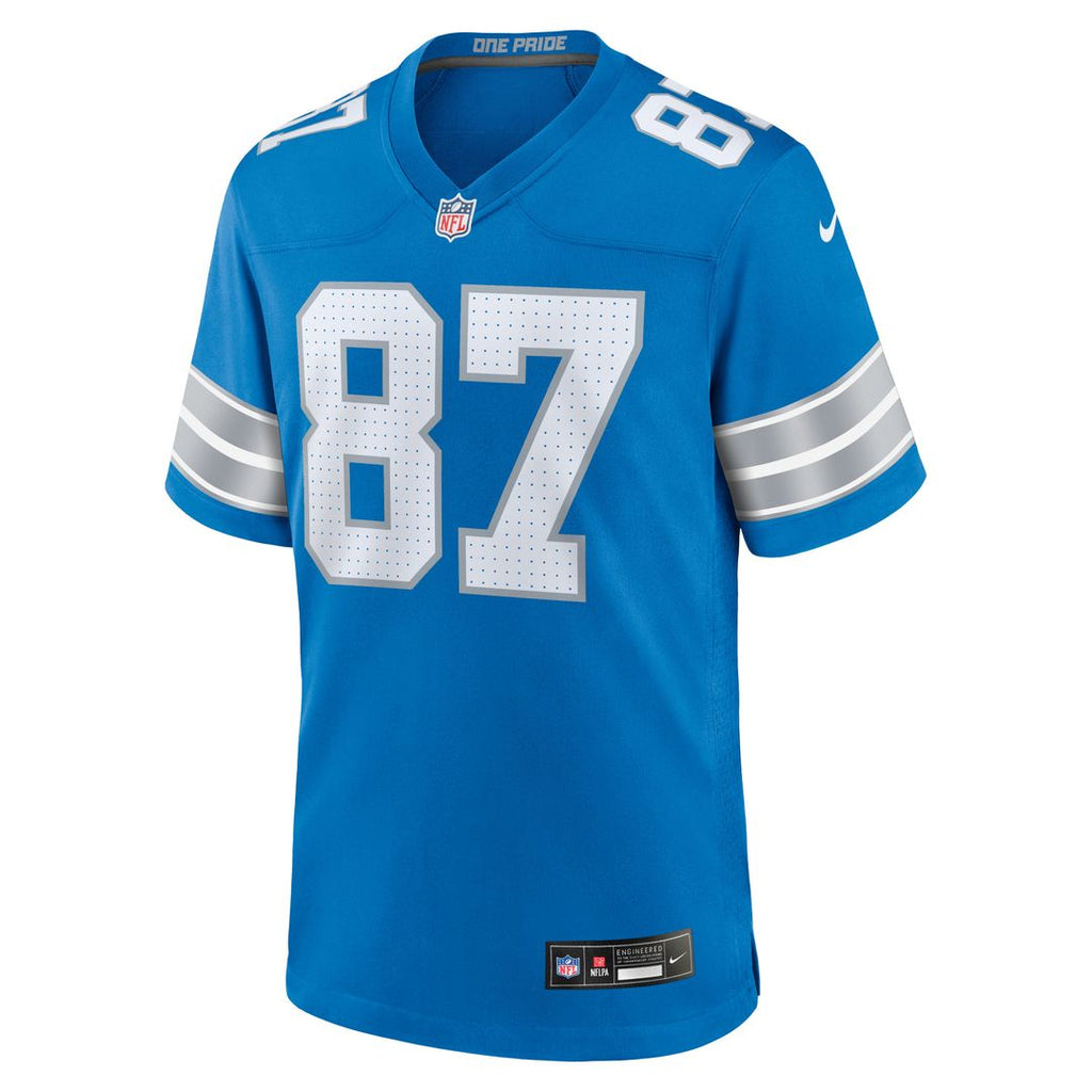 Sam LaPorta Detroit Lions Game Jersey - Blue