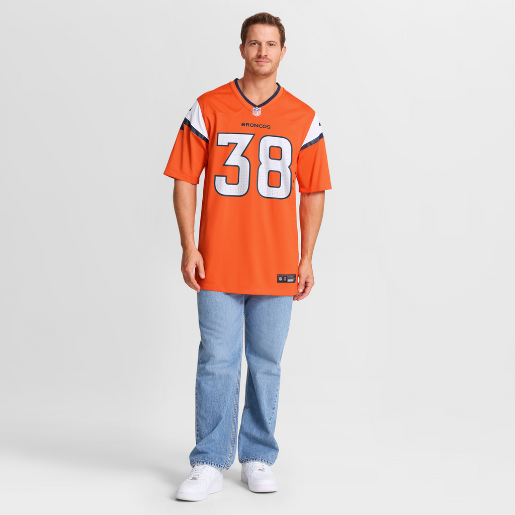 Jaleel McLaughlin Denver Broncos Game Jersey - White