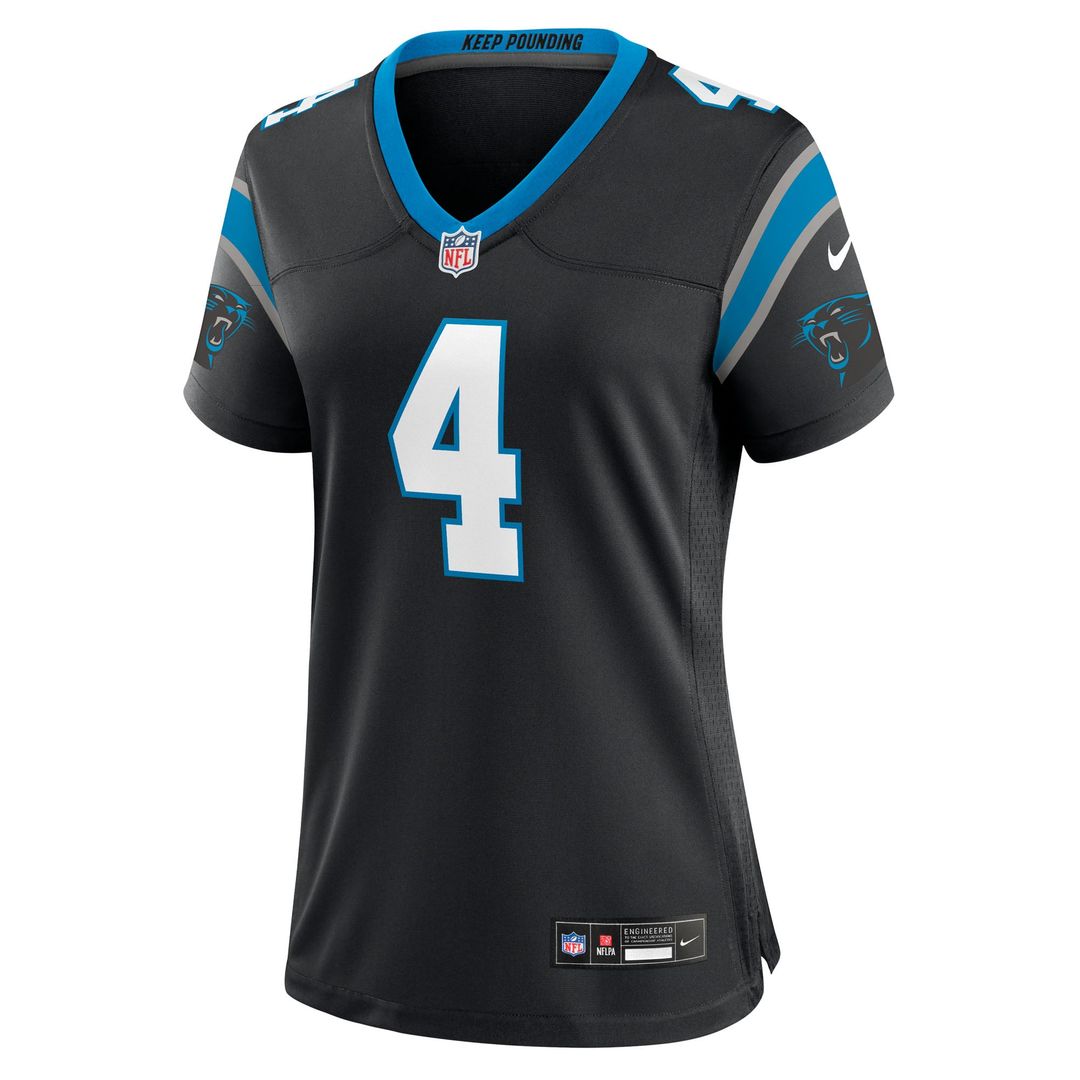 Tetairoa McMillan Carolina Panthers Women's Team Game Jersey - Black