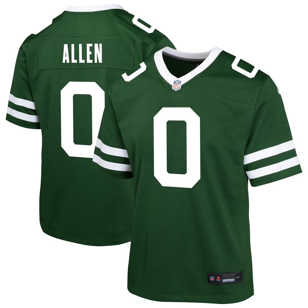 Braelon Allen New York Jets Youth Team Game Jersey - Green