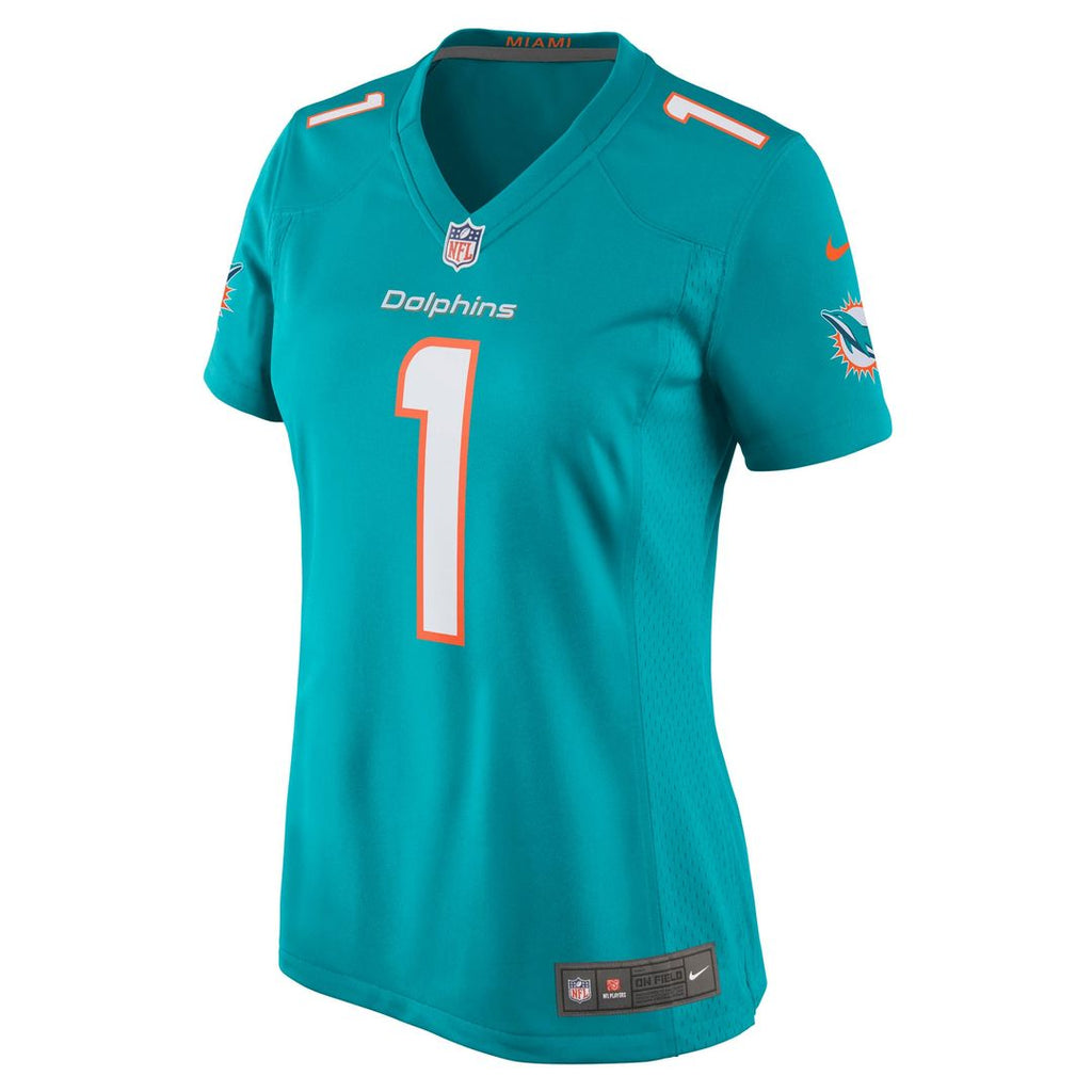 Tua Tagovailoa Miami Dolphins Women's Game Jersey - Aqua
