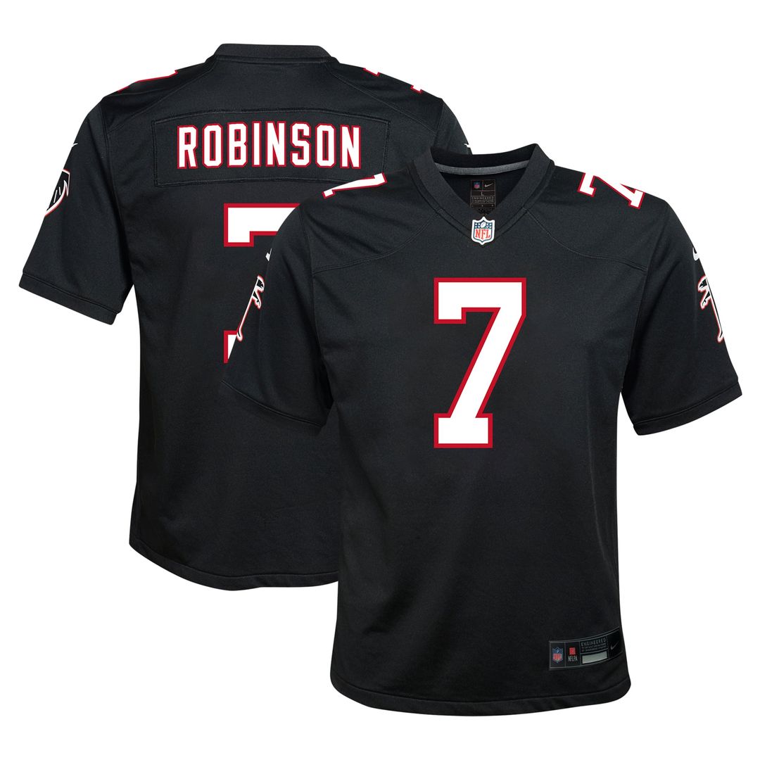 Bijan Robinson Atlanta Falcons Youth Game Jersey - Black