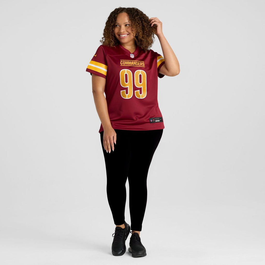 Javon Kinlaw Washington Commanders Women's Team Game Jersey - Burgundy