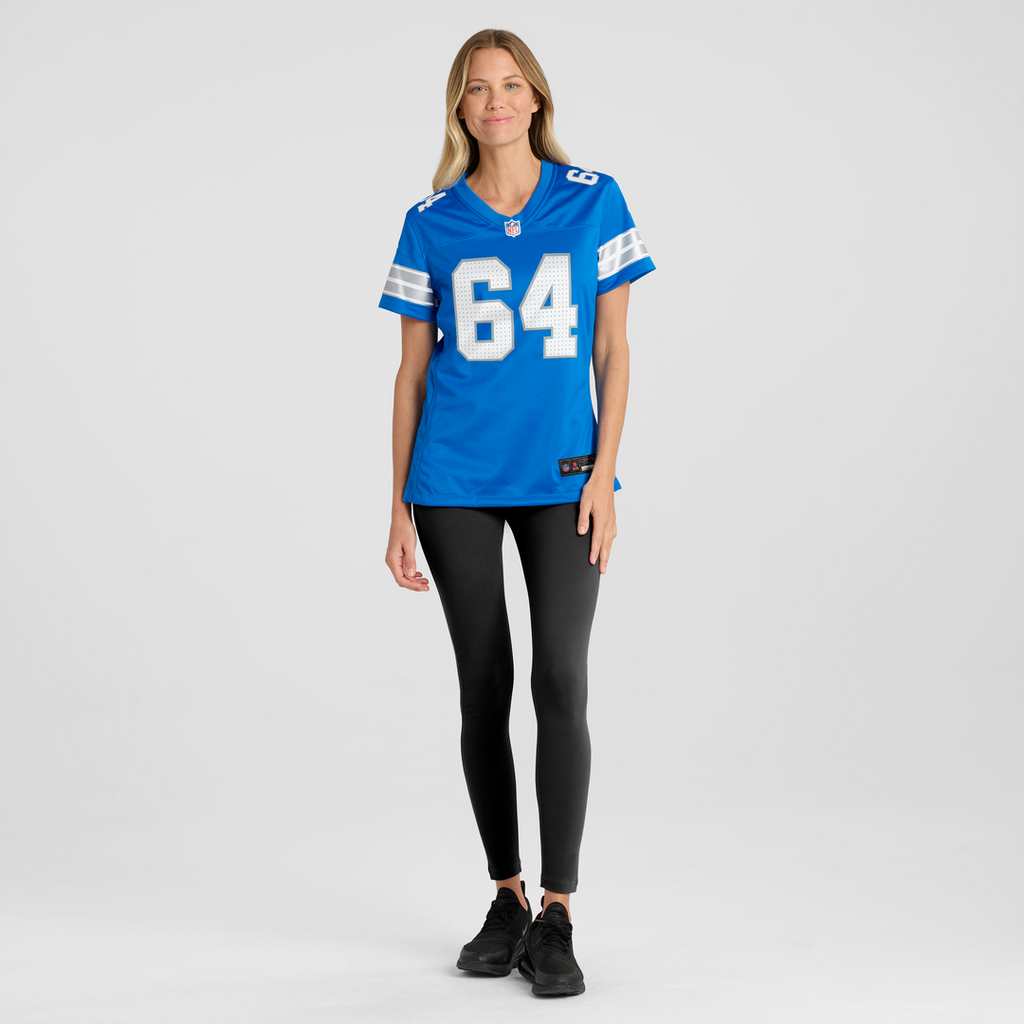 Cade Mays Detroit Lions Women's Team Game Jersey - Blue