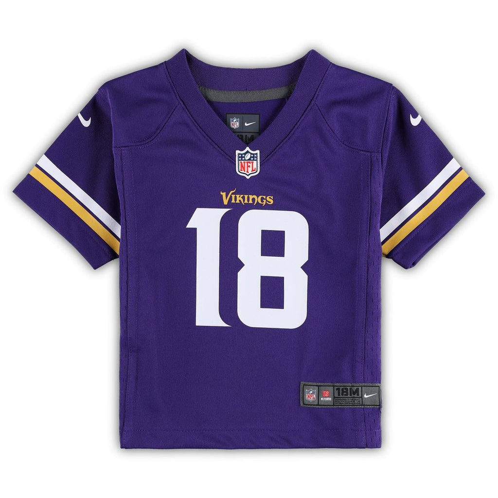 Justin Jefferson Minnesota Vikings Infant Team Player Game Jersey - Purple