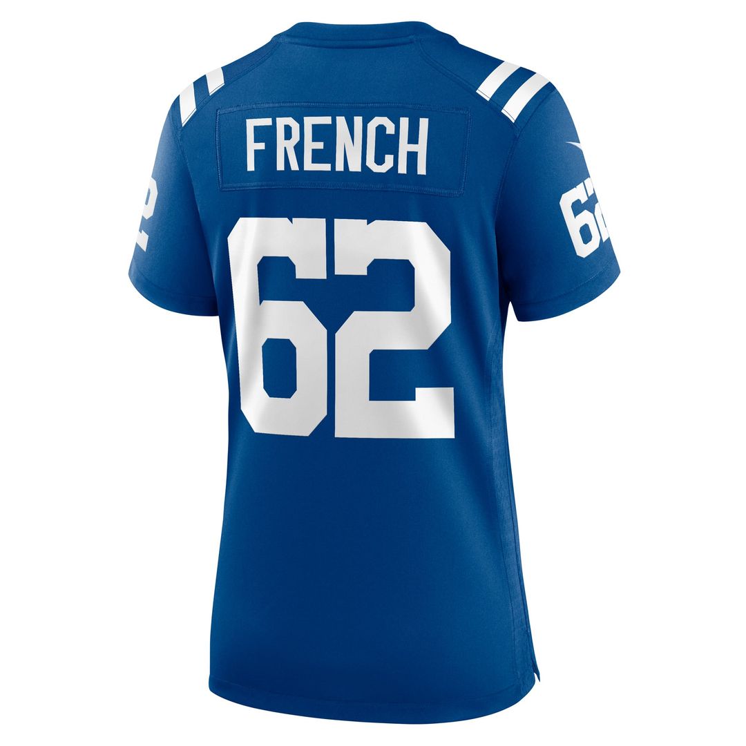 Wesley French Indianapolis Colts Women's Game Player Jersey - Royal