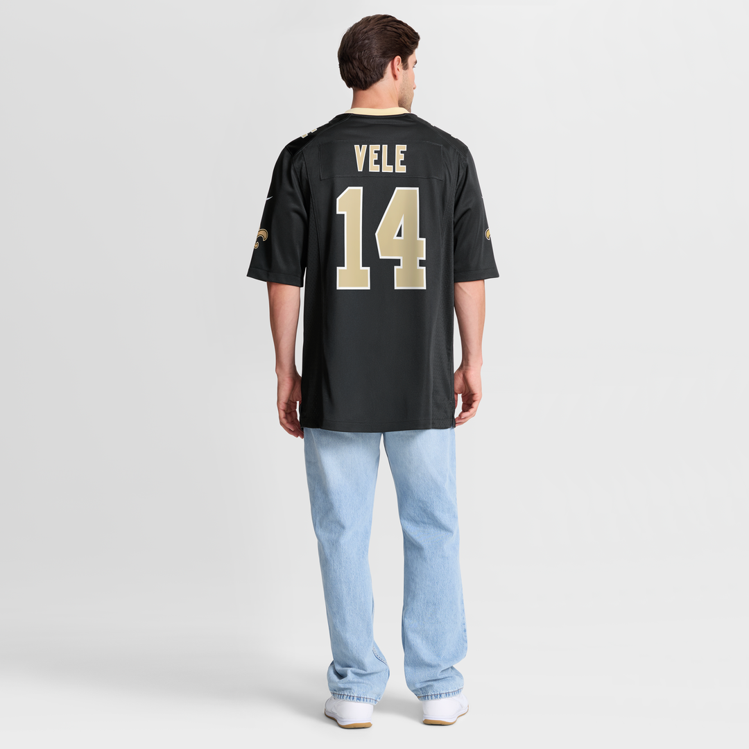 Devaughn Vele New Orleans Saints Team Game Jersey - Black