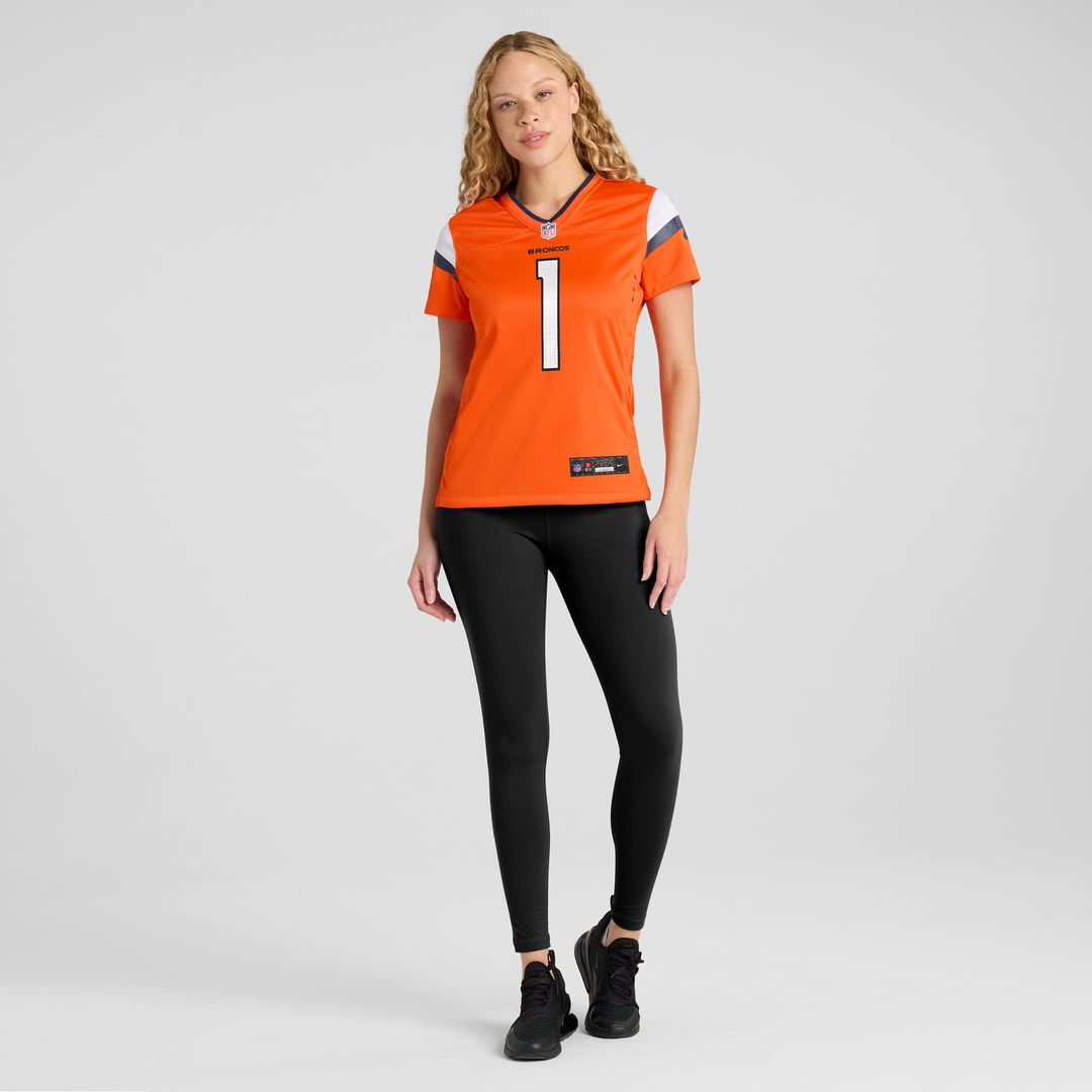Denver Broncos Women's #1 Mom Game Jersey - Orange