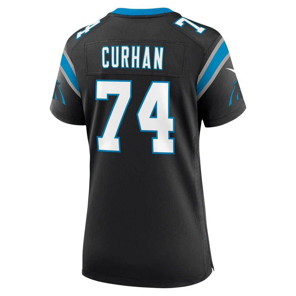 Jake Curhan Carolina Panthers Women's Team Game Jersey - Black
