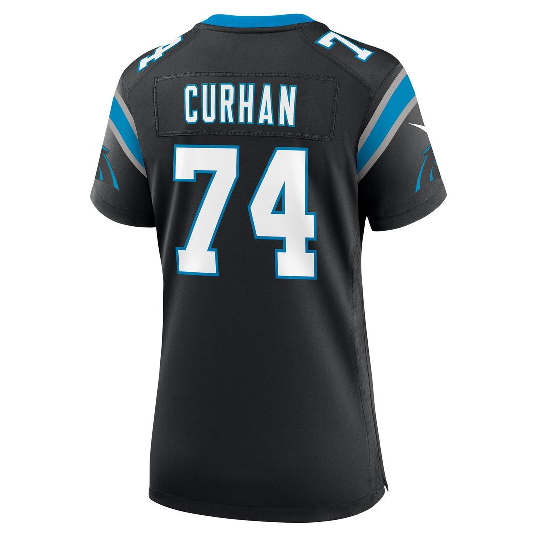 Jake Curhan Carolina Panthers Women's Team Game Jersey - Black