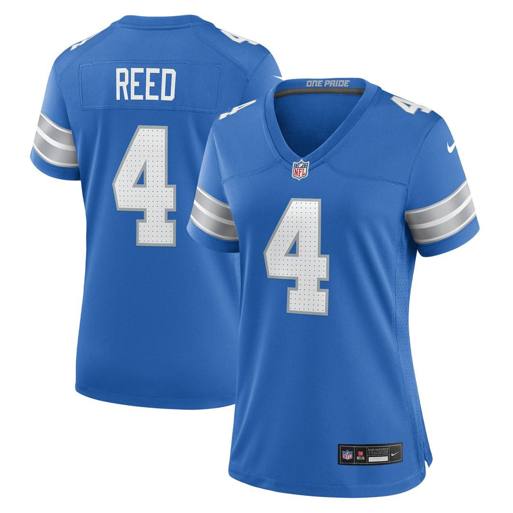 D.J. Reed Detroit Lions Women's Team Game Jersey - Blue