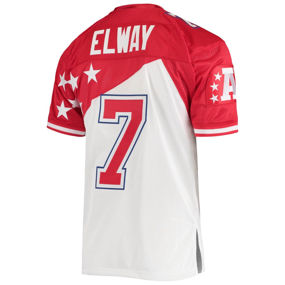 John Elway AFC Mitchell & Ness 1995 Pro Bowl Authentic Jersey - White/Red