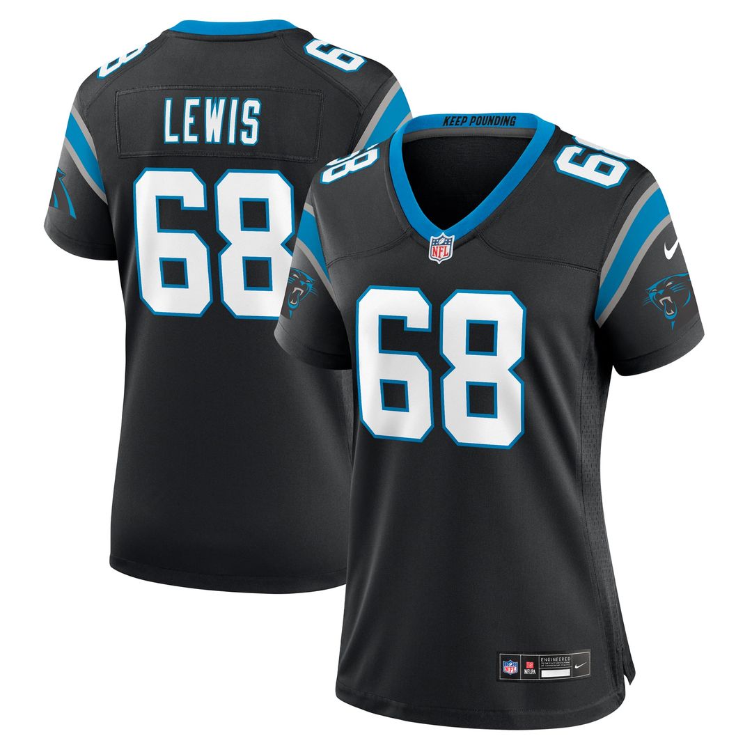 Damien Lewis Carolina Panthers Women's Game Jersey - Black