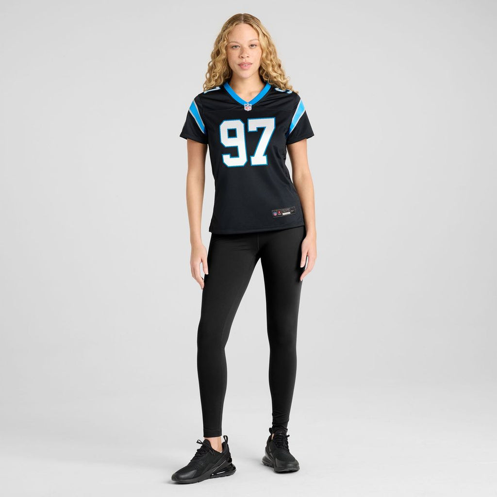 Bobby Brown III Carolina Panthers Women's Team Game Jersey - Black