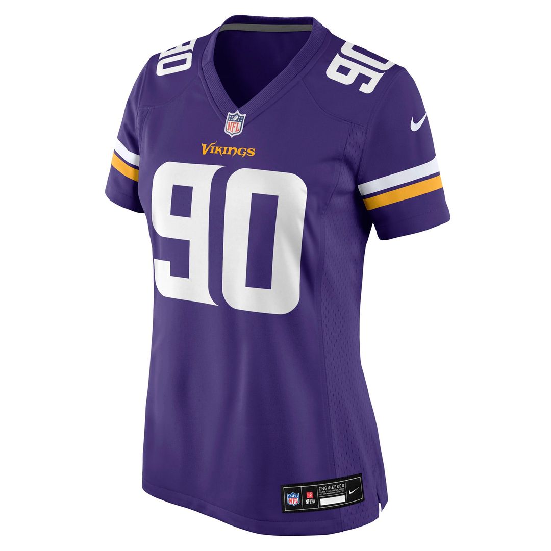 Tyrion Ingram-Dawkins Minnesota Vikings Women's Team Game Jersey - Purple