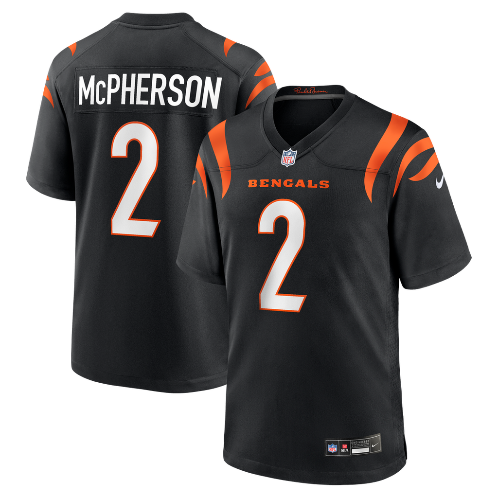 Evan McPherson Cincinnati Bengals Game Jersey - Black