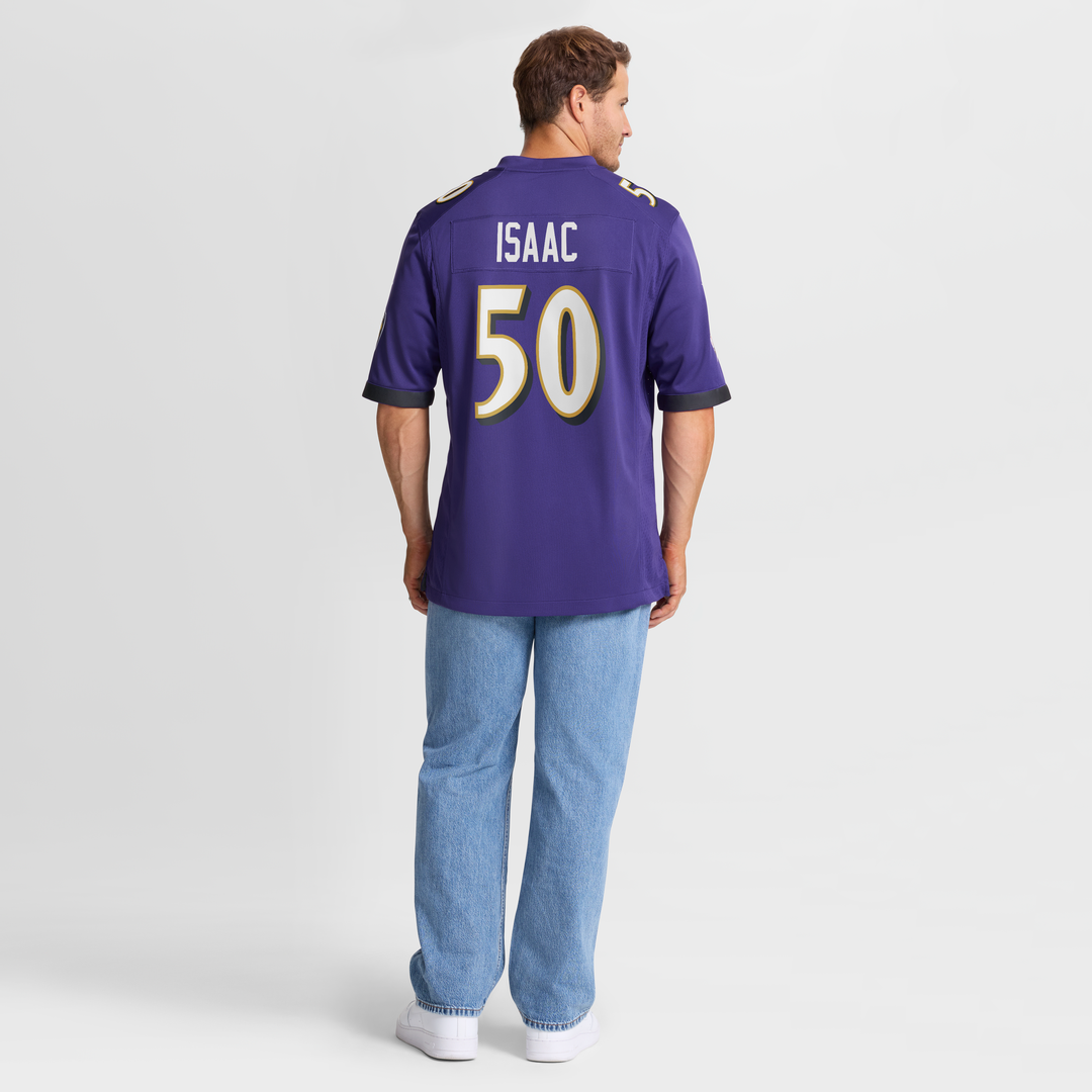 Adisa Isaac Baltimore Ravens Team Game Jersey - Purple