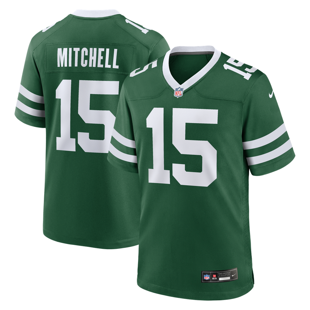Adonai Mitchell New York Jets Team Game Jersey - Legacy Green