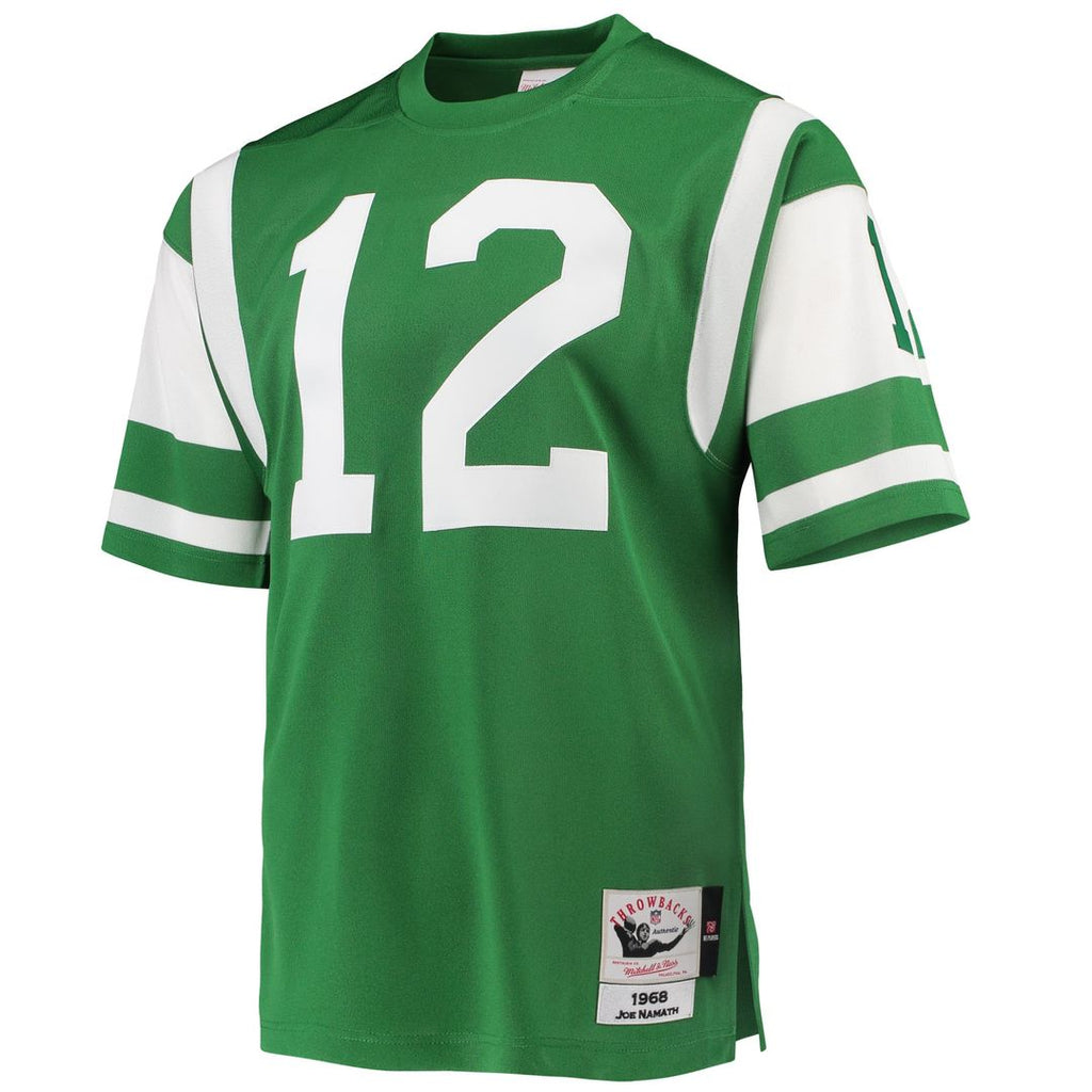 Joe Namath New York Jets 1968 Mitchell & Ness Authentic Throwback Retired Player Jersey - Green