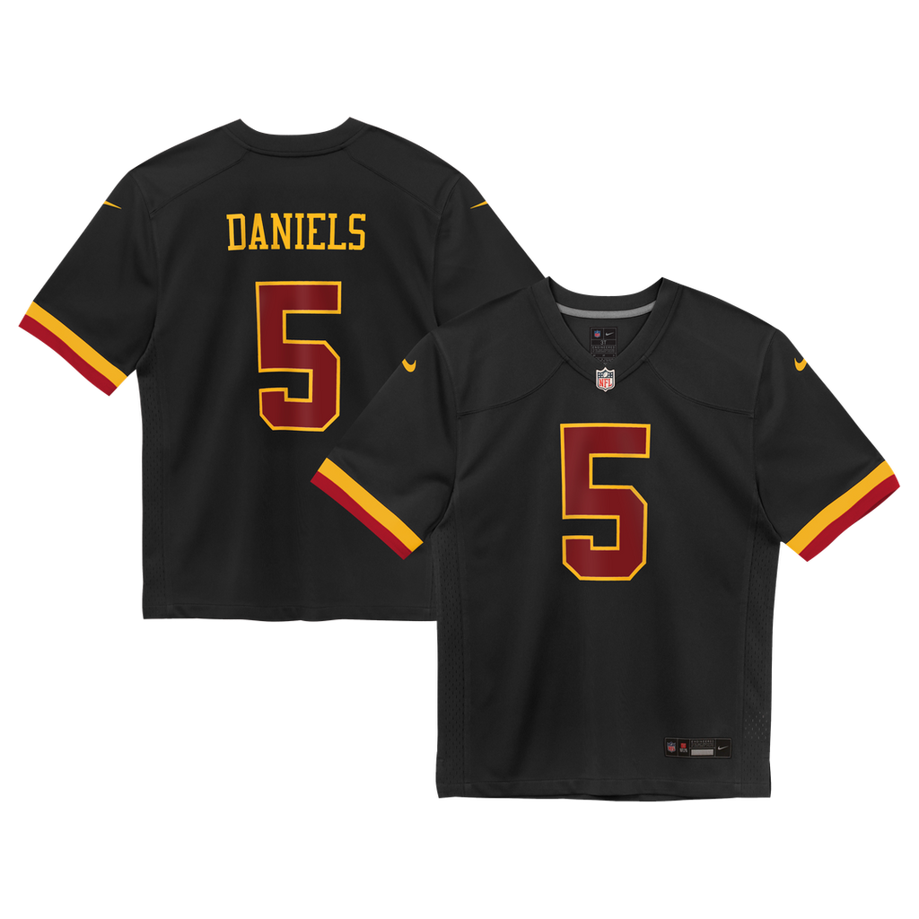 Jayden Daniels Washington Commanders Preschool Alternate Game Jersey - Black