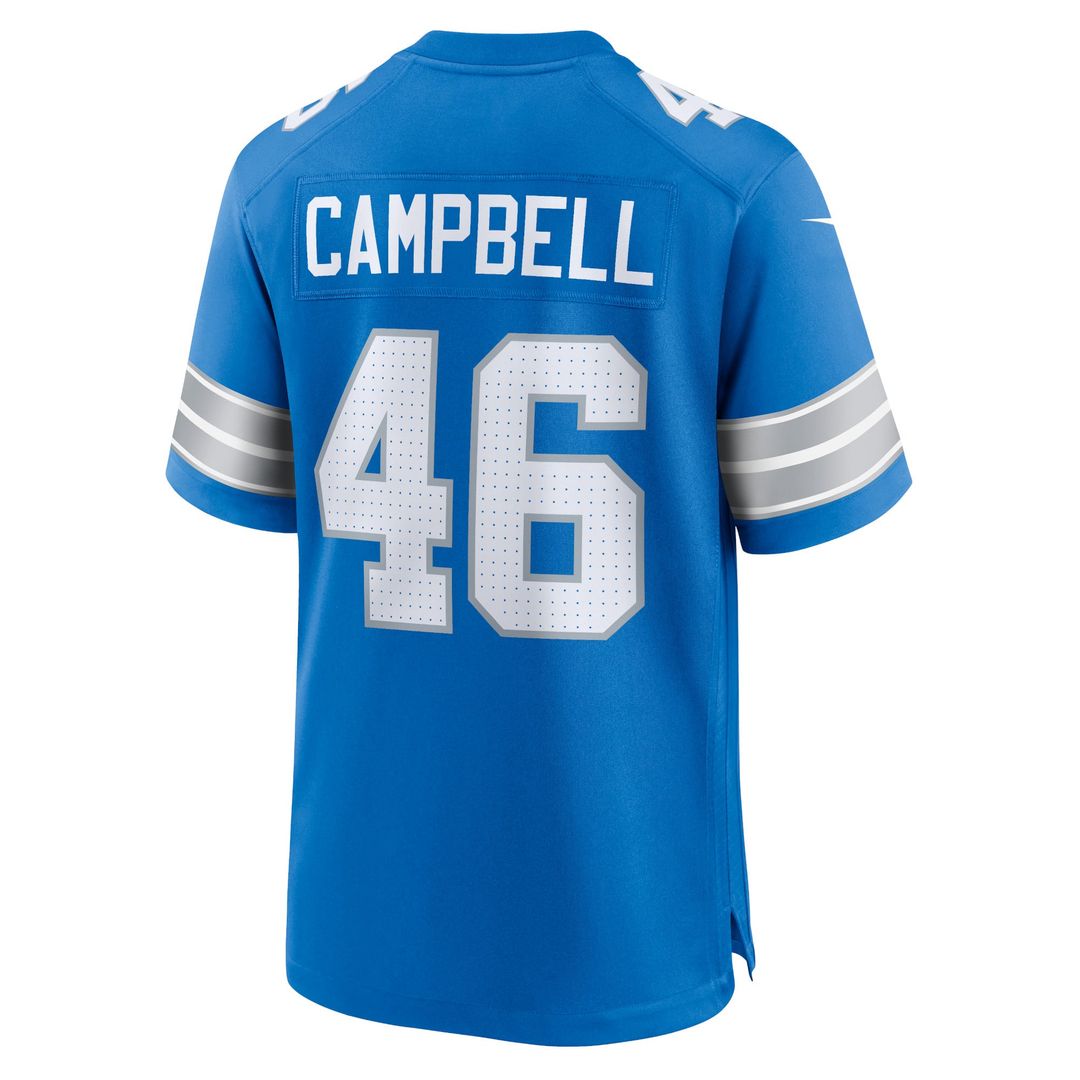 Jack Campbell Detroit Lions Game Jersey - Blue