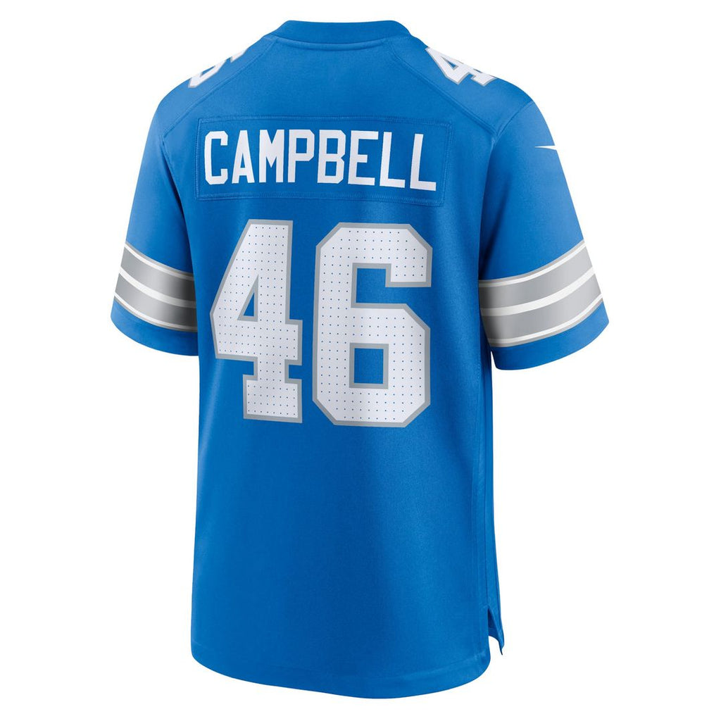 Jack Campbell Detroit Lions White Game Jersey - White