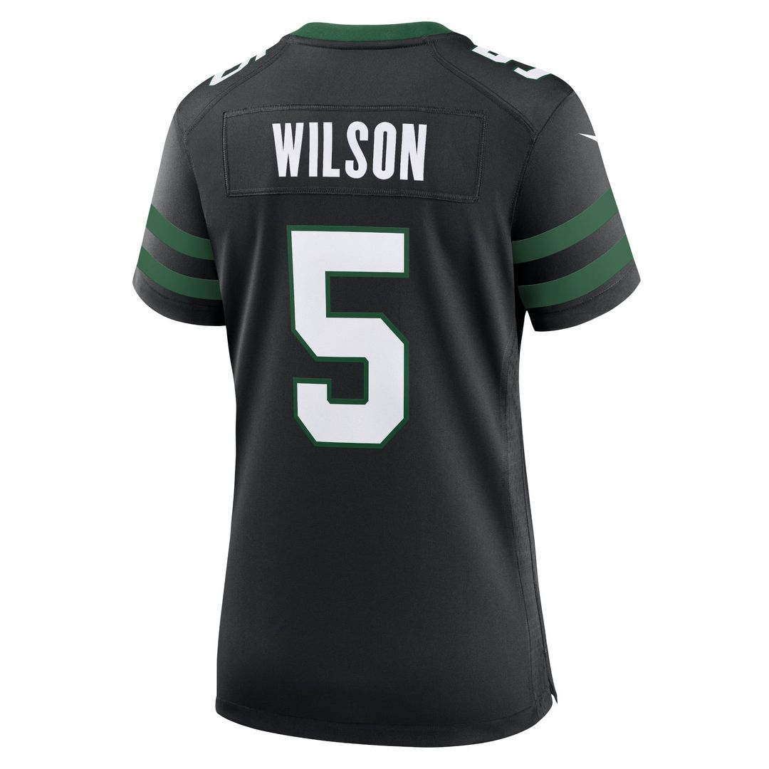 Garrett Wilson New York Jets Women's Alternate Game Jersey - Legacy Black