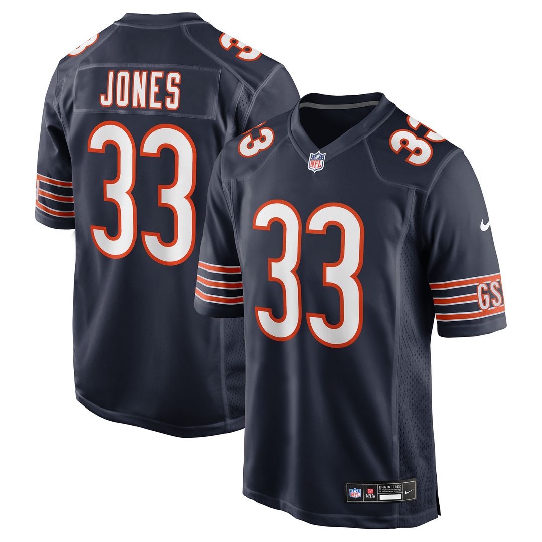 Jaylon Jones Chicago Bears Team Game Jersey - Navy
