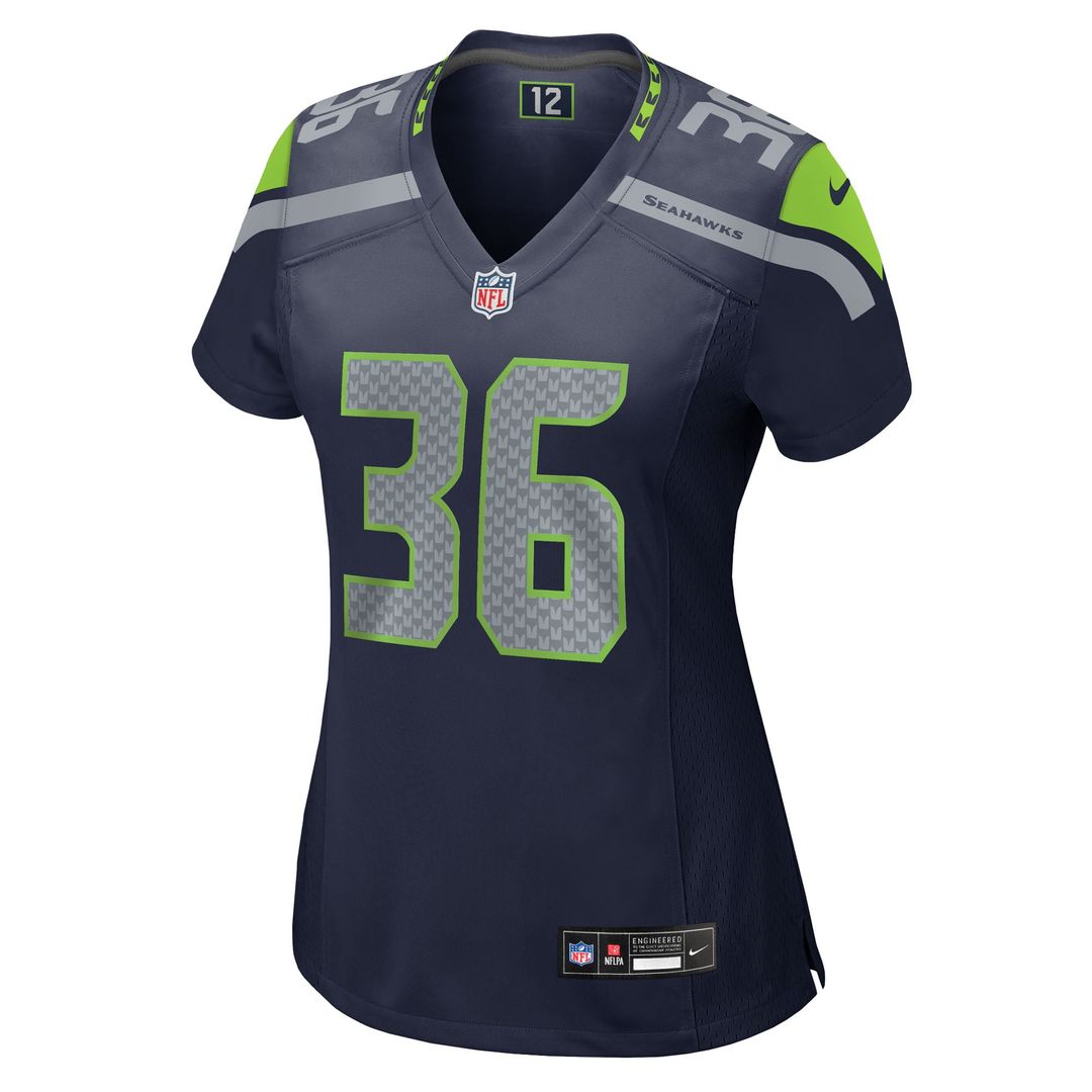 George Holani Seattle Seahawks Women's Team Game Jersey - College Navy