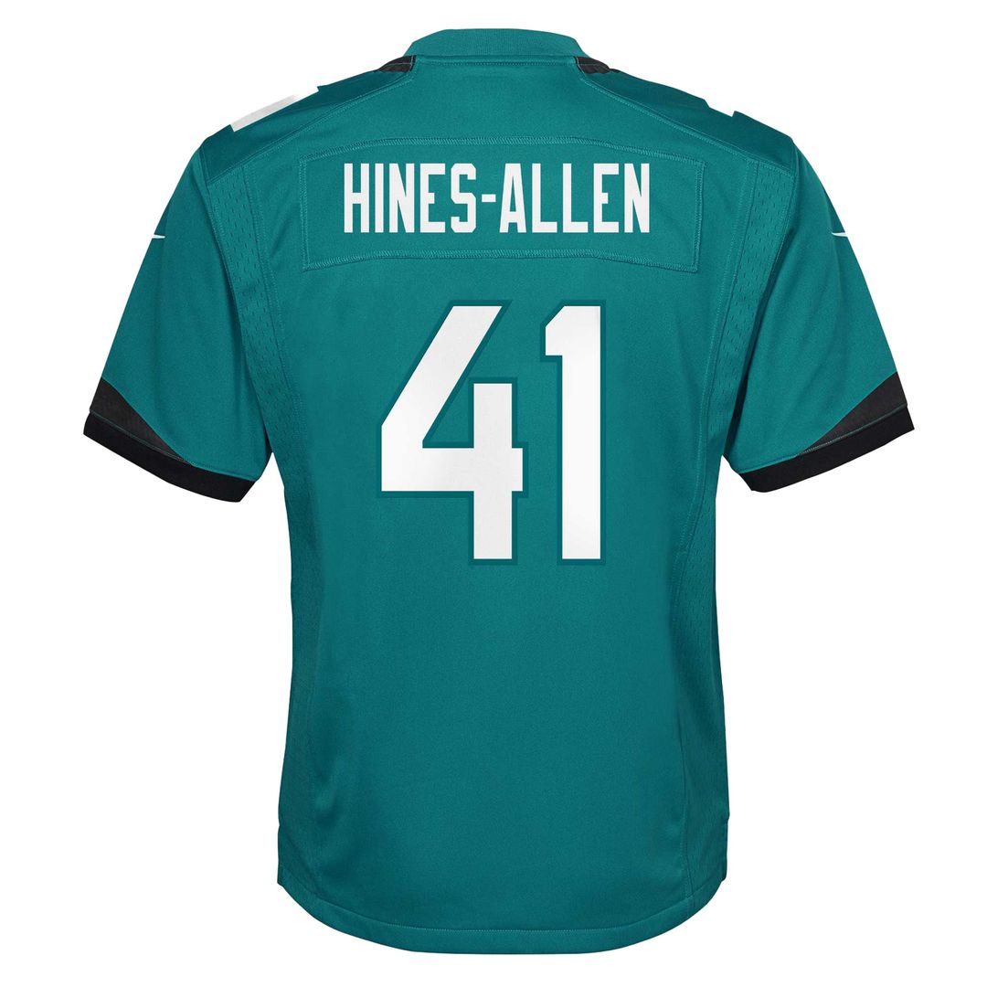 Josh Hines-Allen Jacksonville Jaguars Youth Game Jersey - Teal