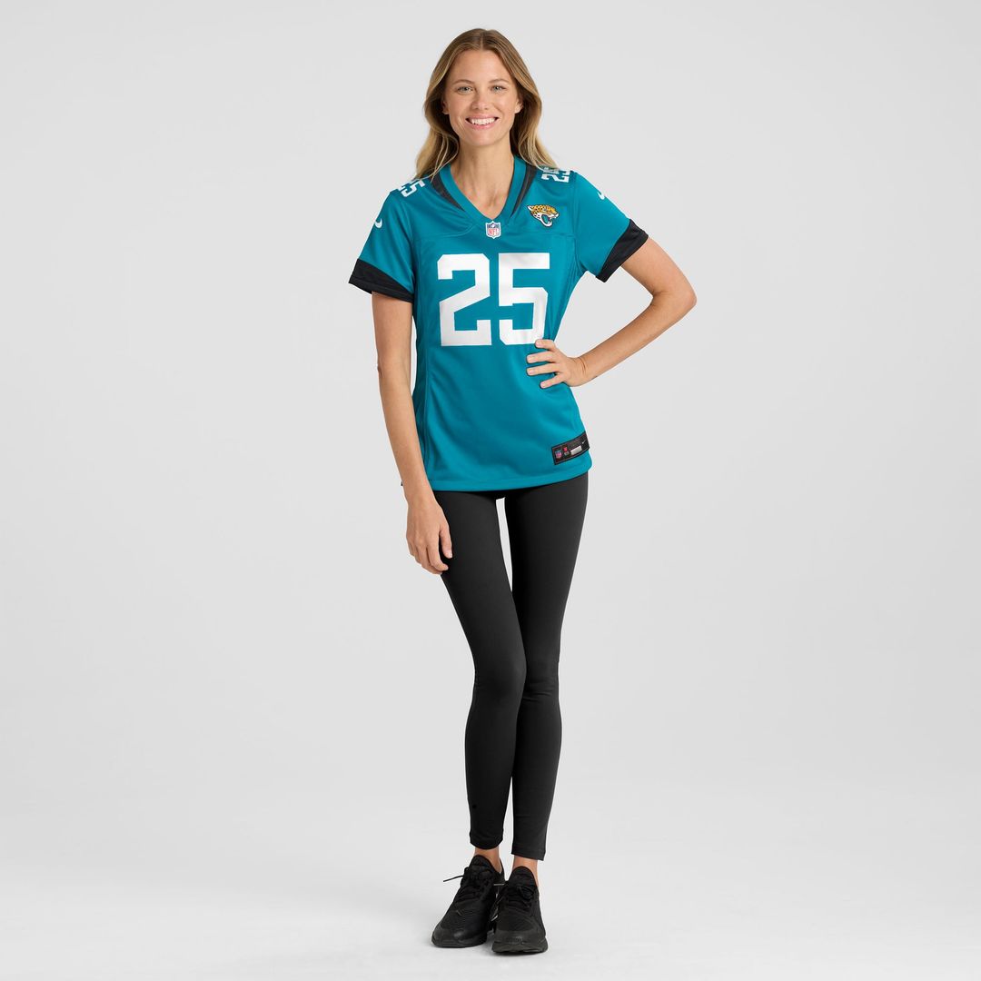 Rayuan Lane III Jacksonville Jaguars Women's Team Game Jersey - Teal
