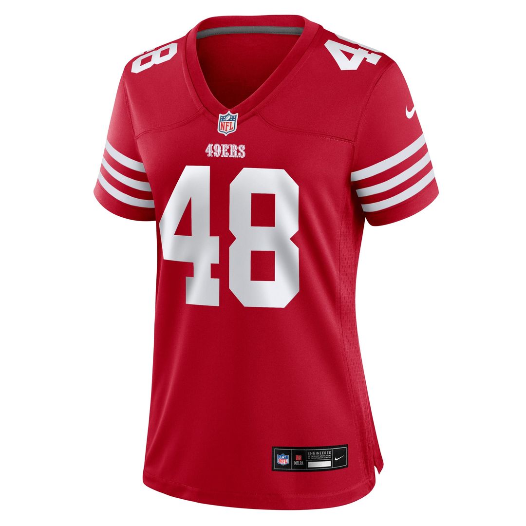 Tatum Bethune San Francisco 49ers Women's Team Game Jersey - Scarlet