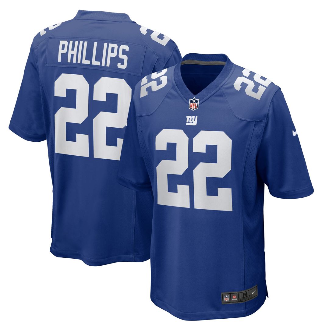 Dru Phillips New York Giants Team Game Jersey - Royal