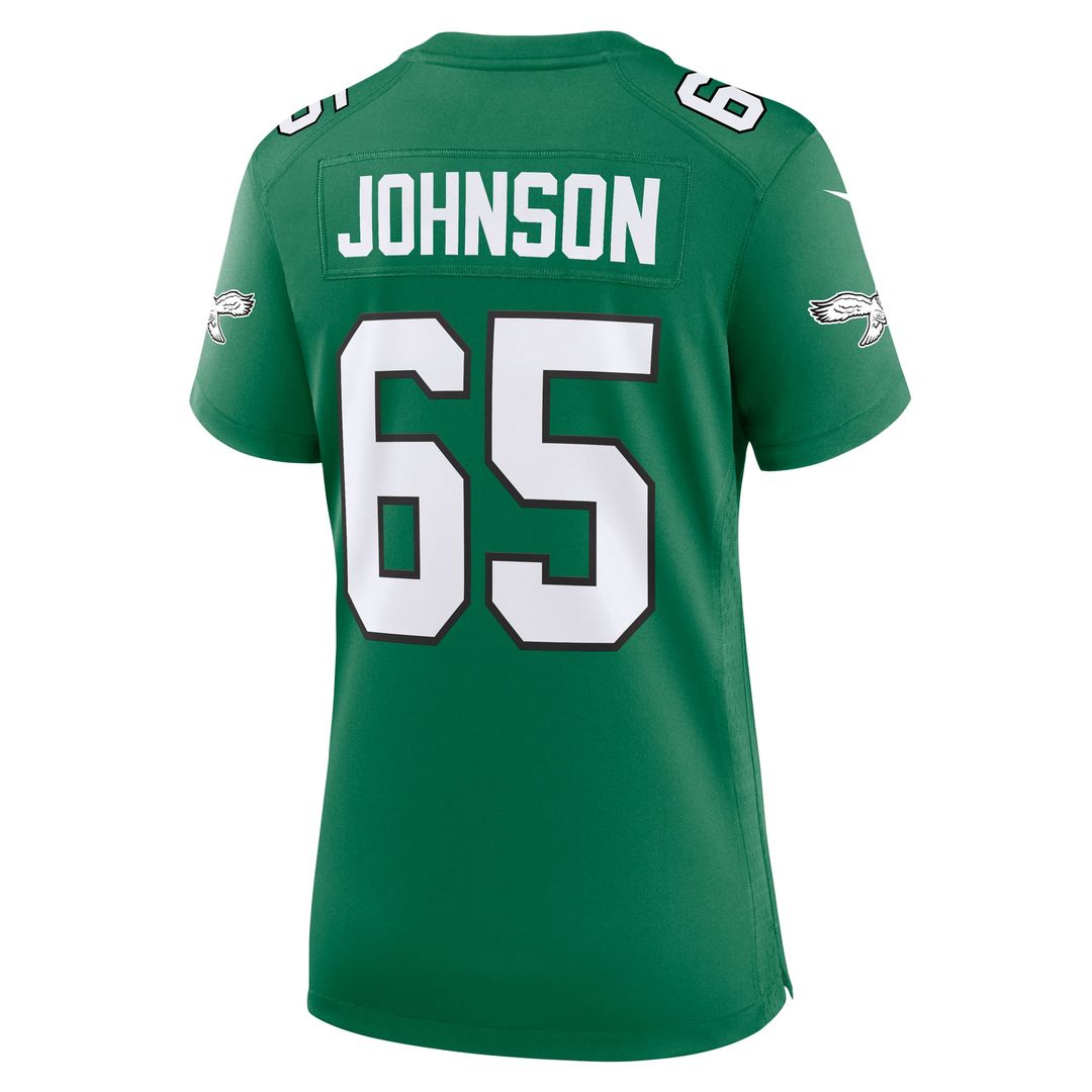 Lane Johnson Philadelphia Eagles Women's Team Game Jersey - Midnight Green