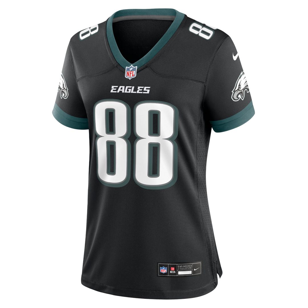 Dallas Goedert Philadelphia Eagles Women's Alternate Game Jersey - Black